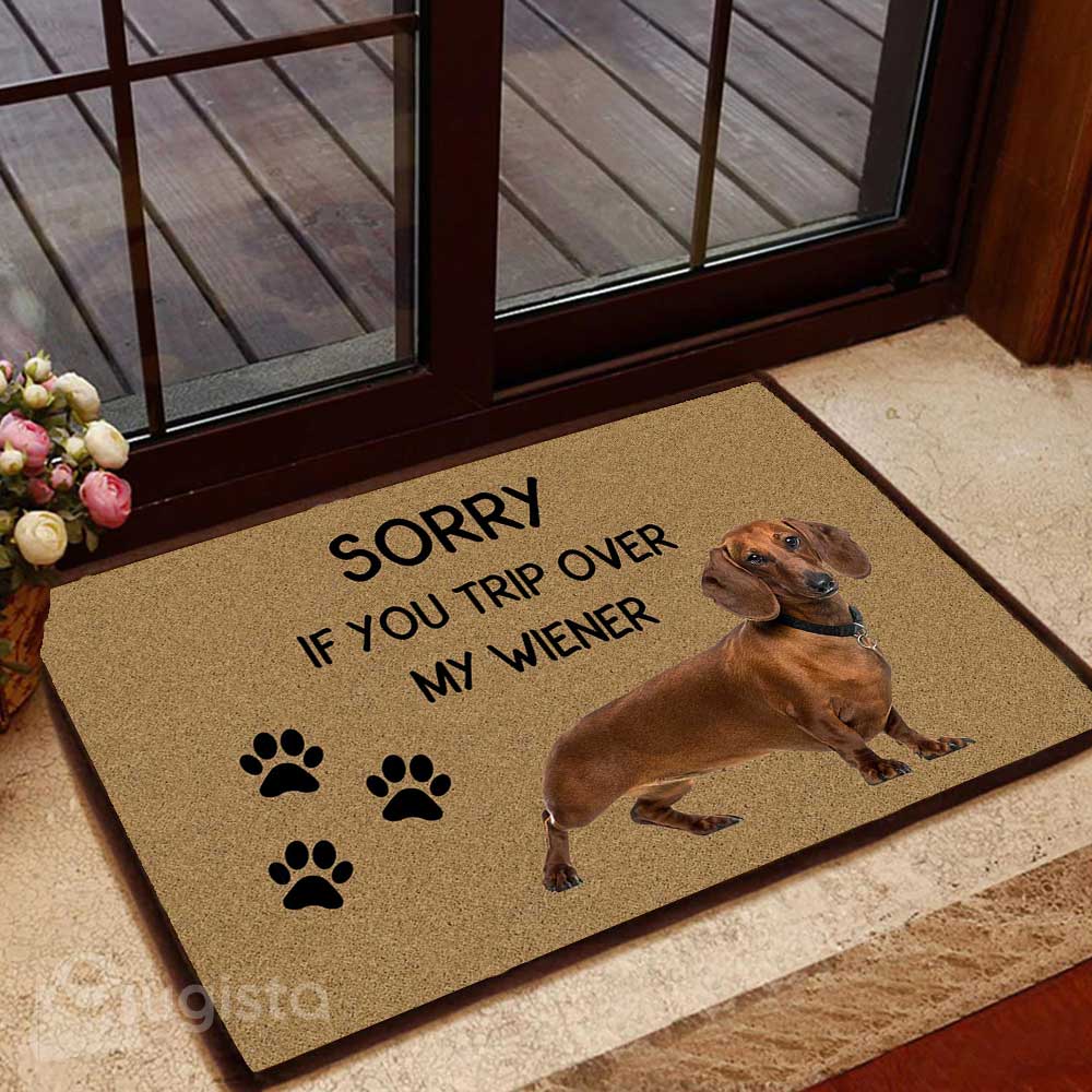 Trip Over My Dachshund 01 All Over Printing Doormat Pre2401