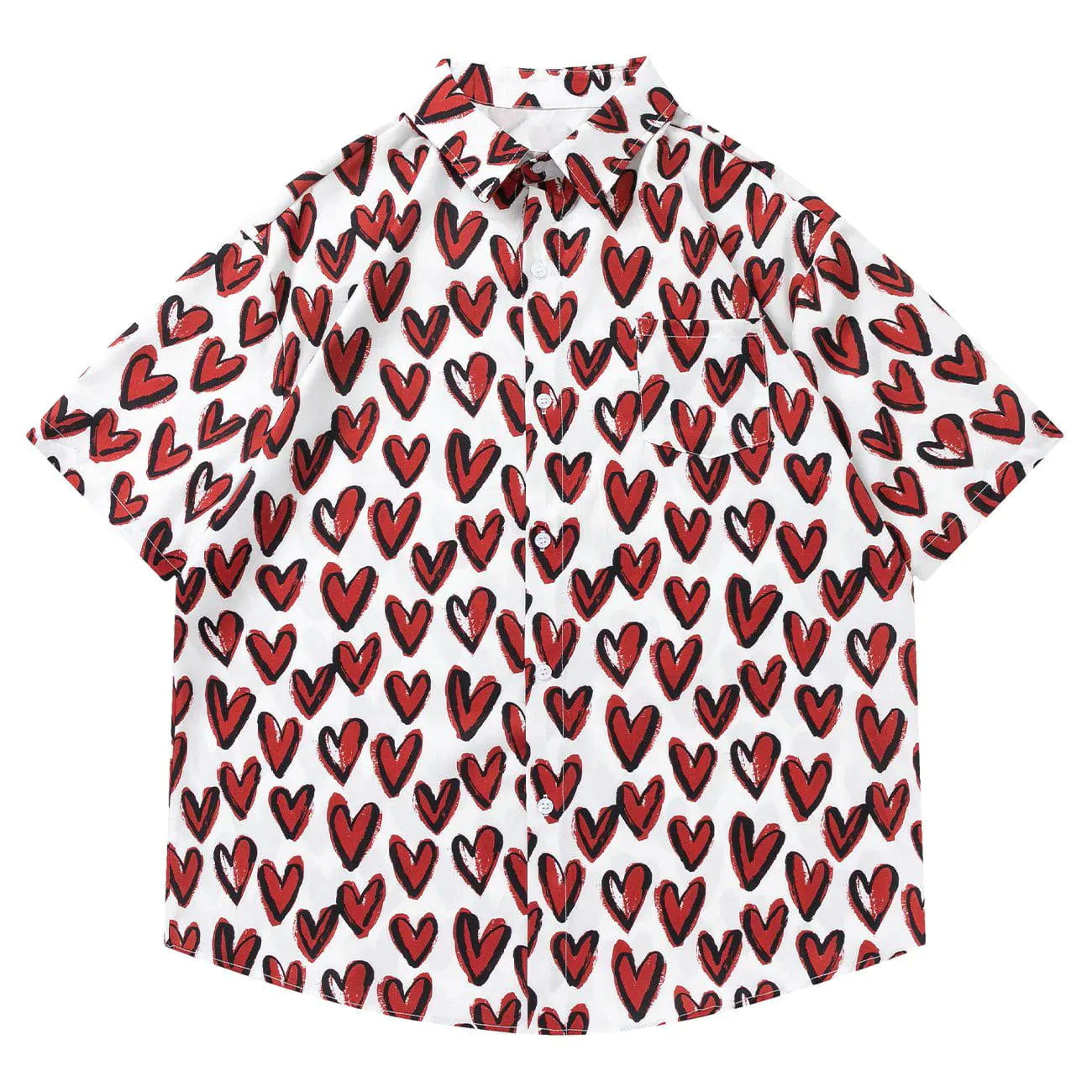 Talishko™ – Full Of Love Graphic Short Sleeve Shirt