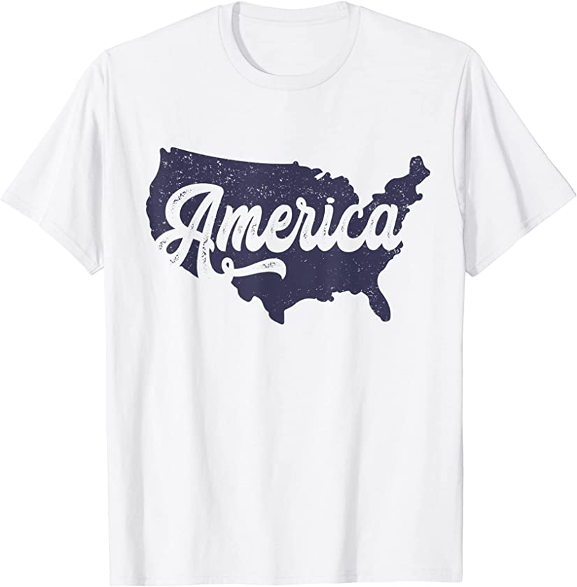 America Shirt Vintage 4th Of July Independence Memorial Day T-Shirt