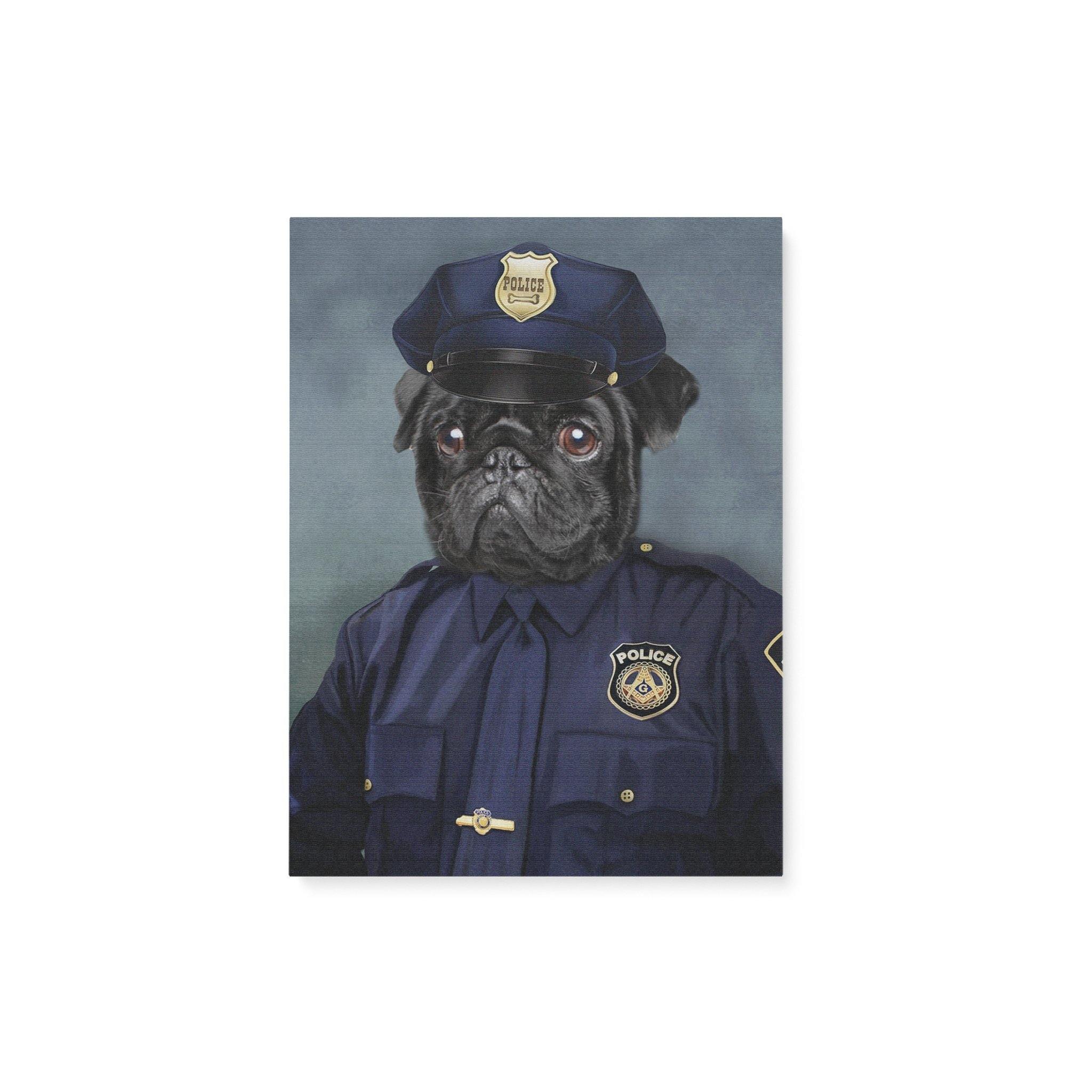 [Personalized Photo] Pet Portrait, The Police Best Gift For Home Decor  Canvas Prints