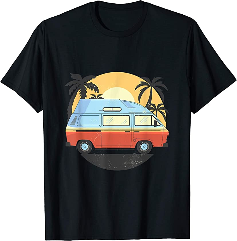 Vintage Motorhome Campervan Retro Gift T-Shirt