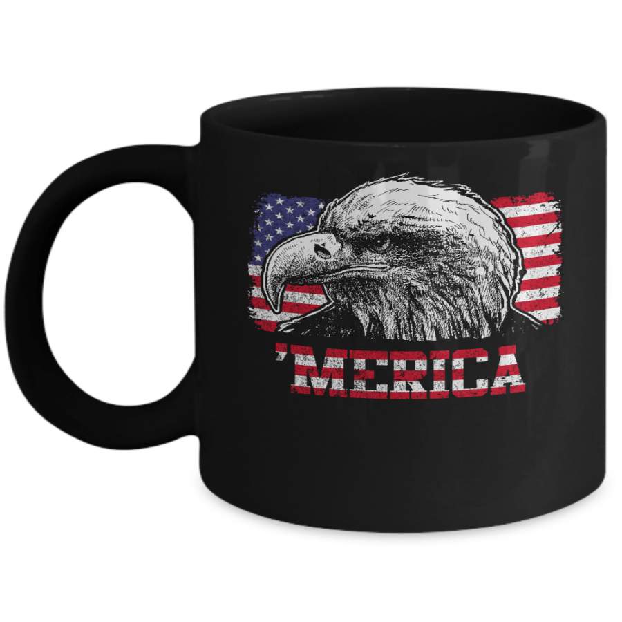 Usa Pride Merica Mullet Eagle 4Th Of July Mug