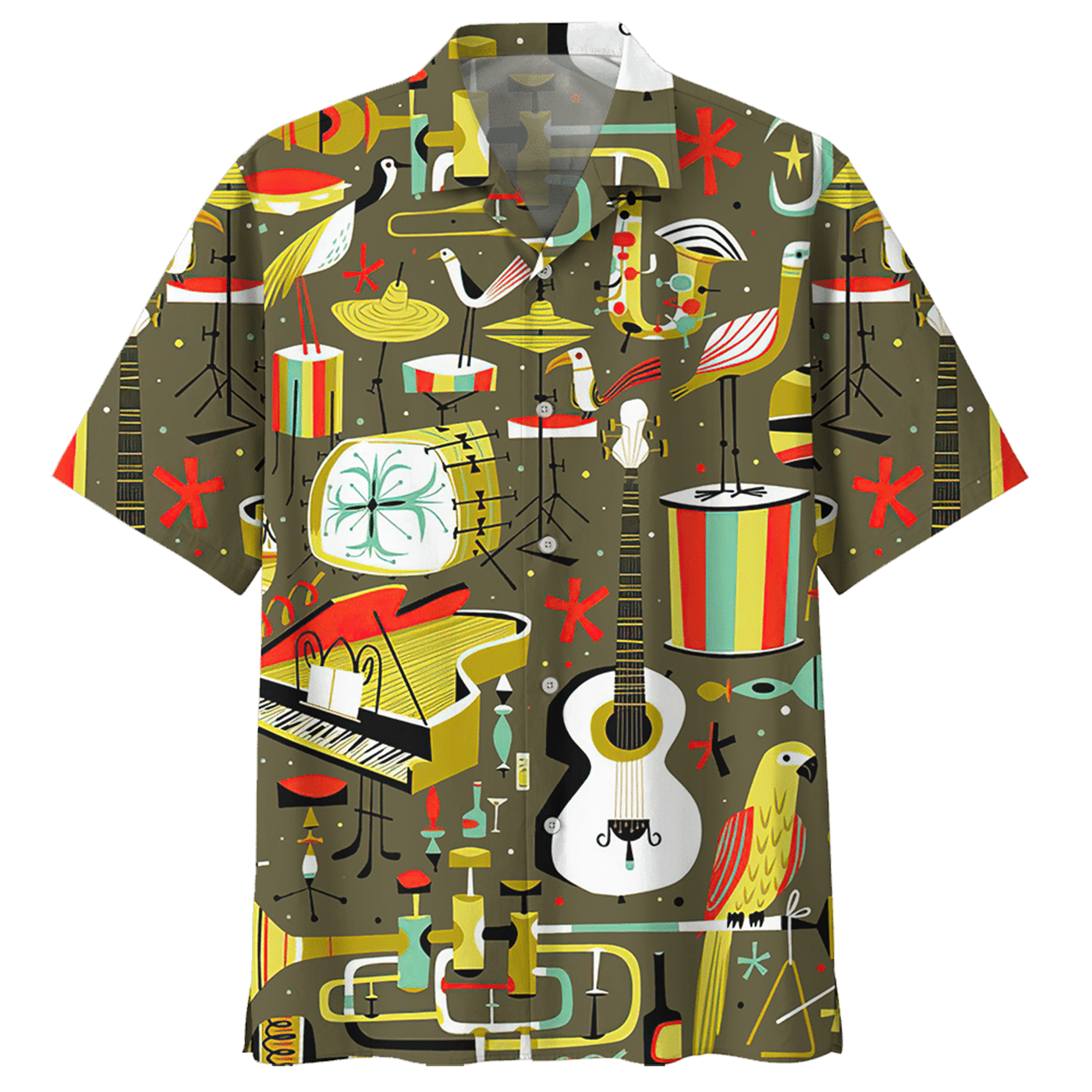 Piano Hawaii Shirt 405826 Ha72376