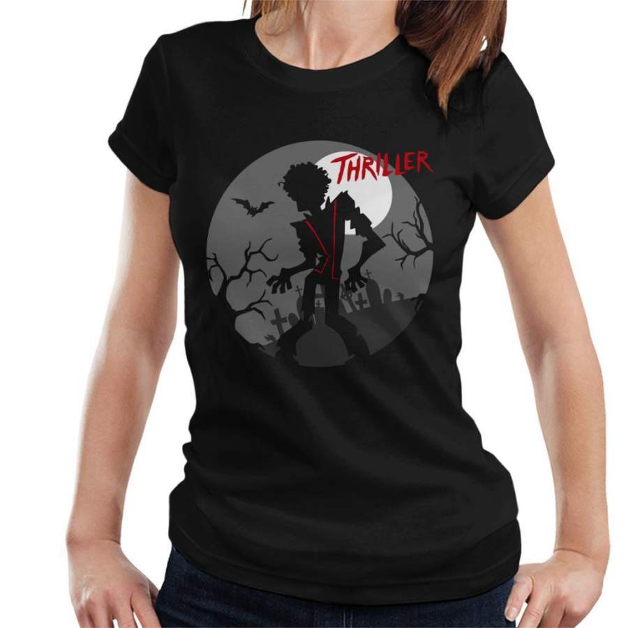 Michael Jackson Thriller Graveyard Silhouette Women’s T-Shirt