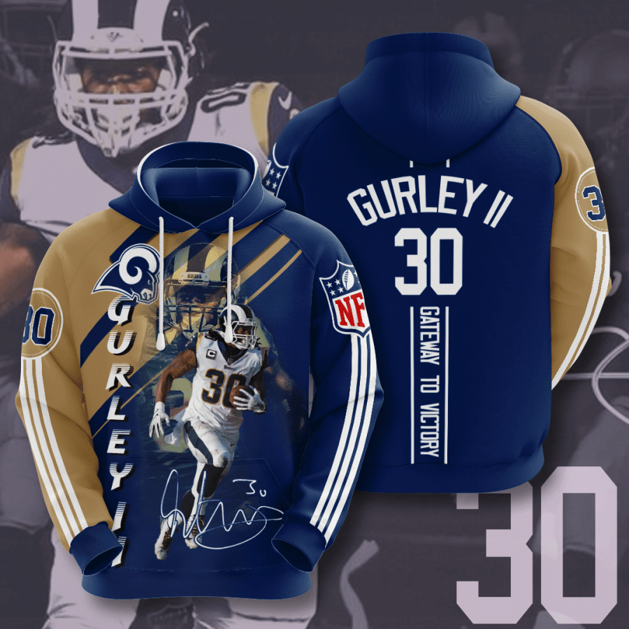 Los Angeles Rams Todd Gurley Ii 32 Unisex 3D Hoodie Gift For Fans