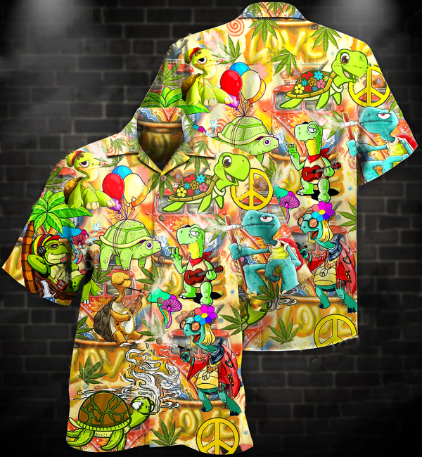 Hippie Turtles Hawaii Shirt For Men Women Ha52474