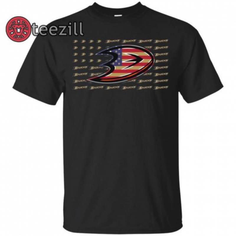 American Flag Anaheim Ducks Shirt Hockey Fan’s Tshirt