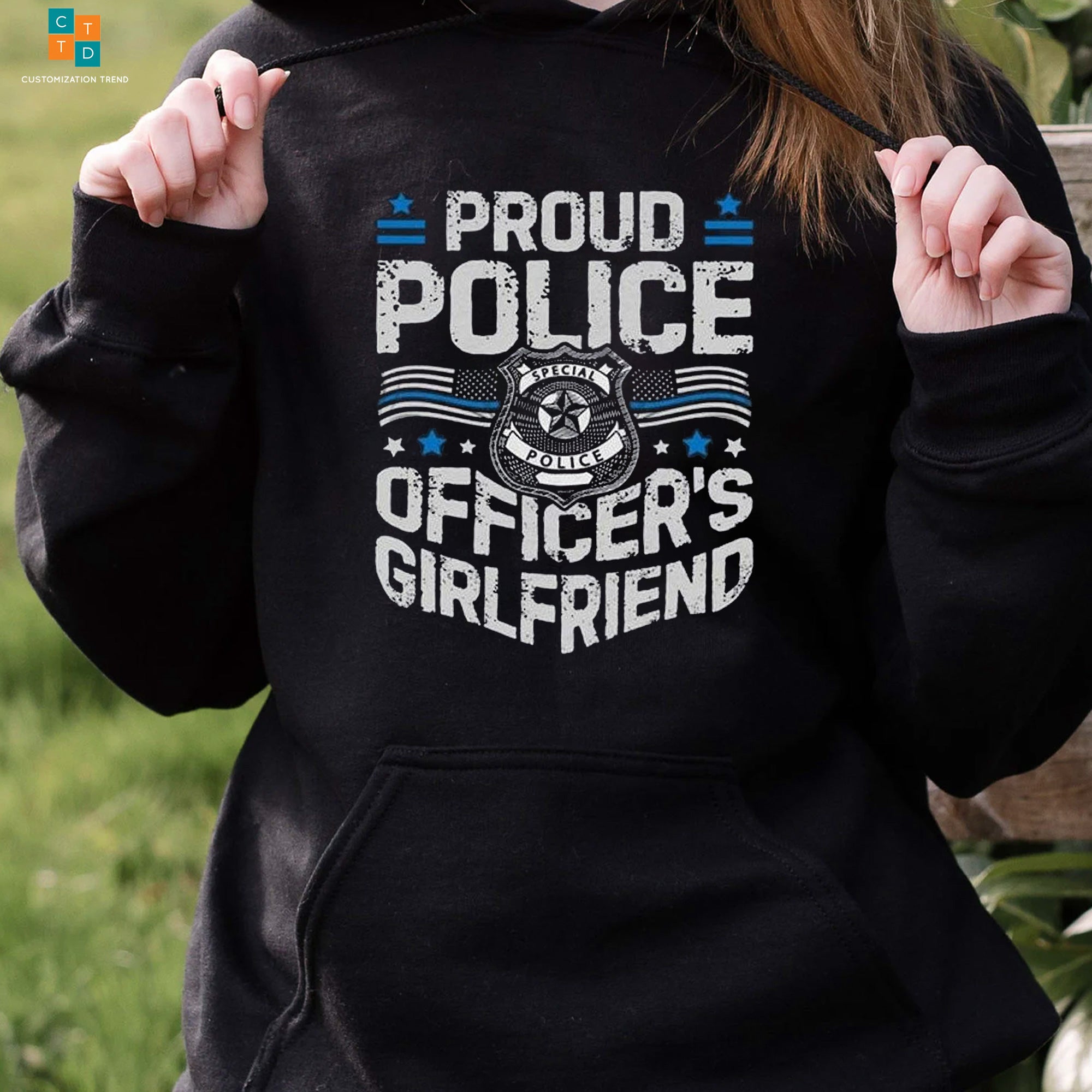 Proud Police Officer’S Girl Friend Hoodie, Shirt