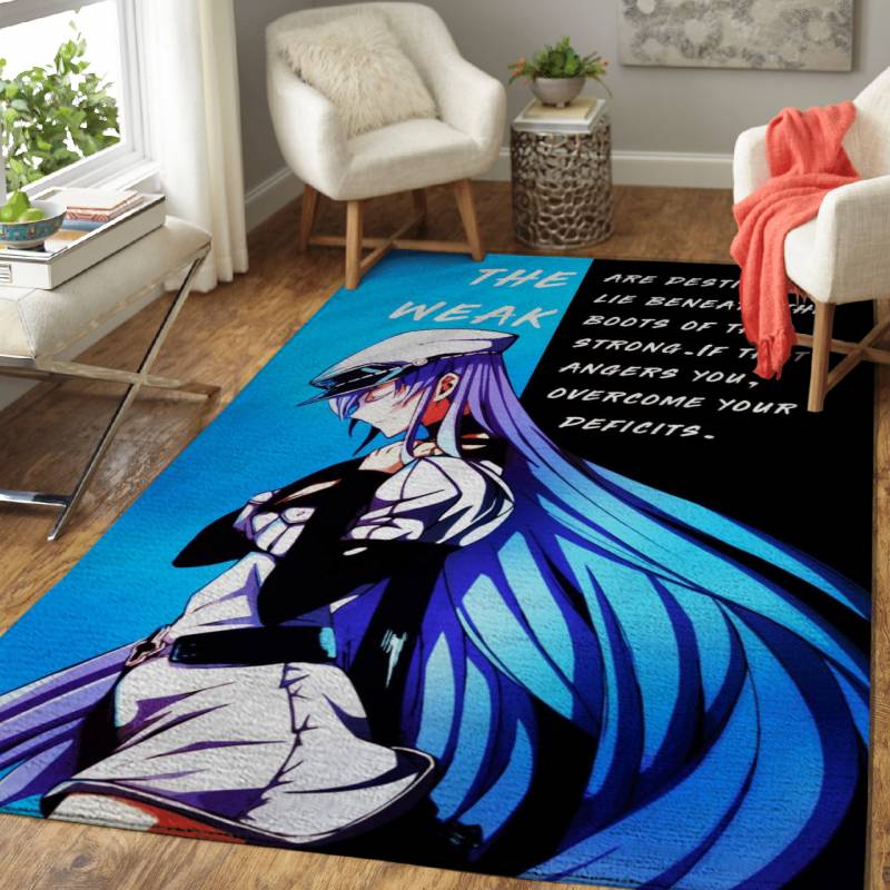 Akame Ga Kill Esdeath Anime Quote Area Rug – Carpet