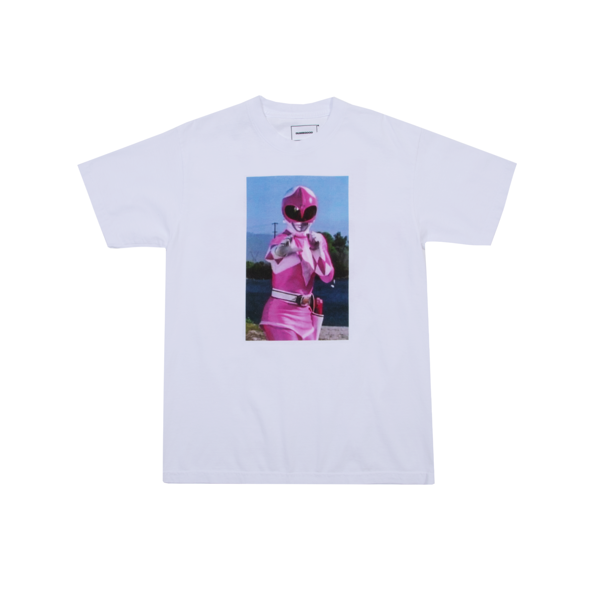 Pink Ranger White Tee