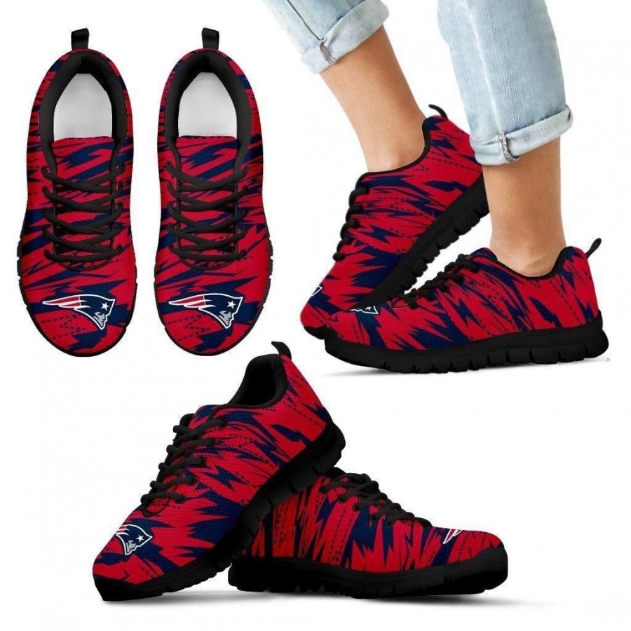 Brush Strong Cracking Comfortable New England Patriots Sneakers #570