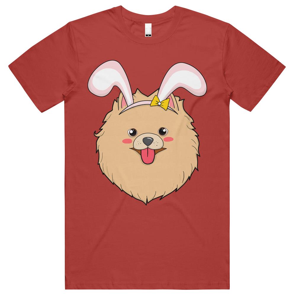 Cute Easter Pomeranian Dog Bunny Ears Rabbit T Shirts