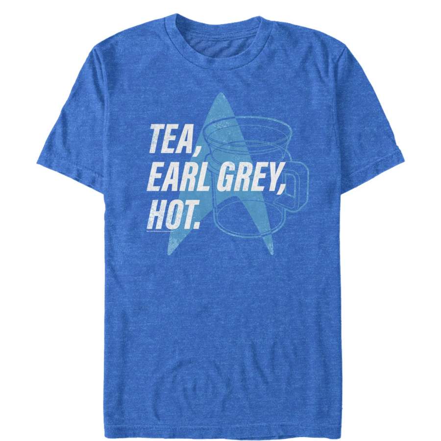 Star Trek Men’s Next Generation Picard Earl Grey Tea  T Shirt