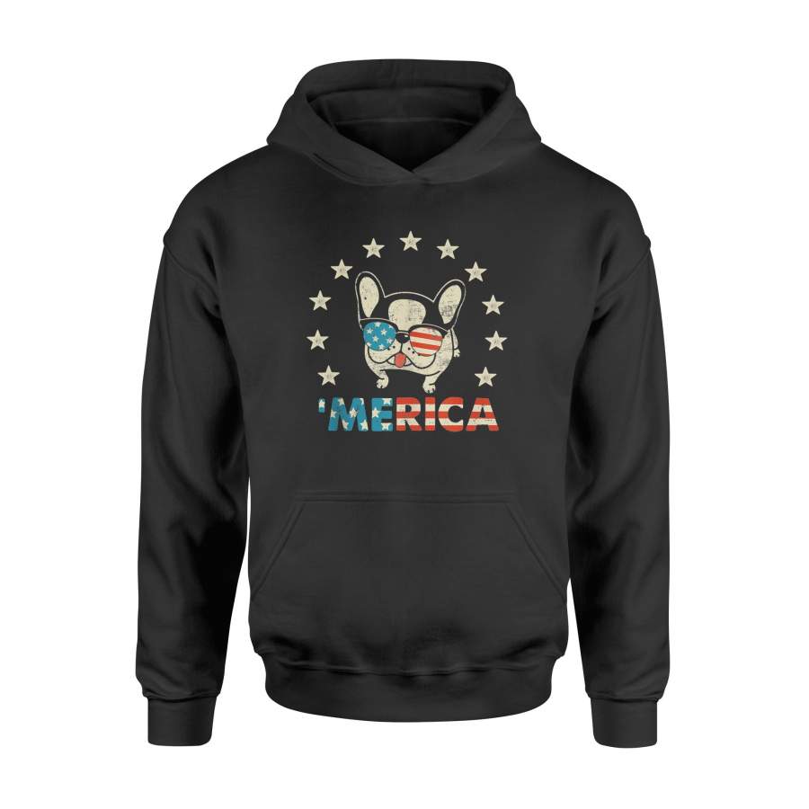 4th of July Merica Frenchie USA Flag T-shirt – Standard Hoodie