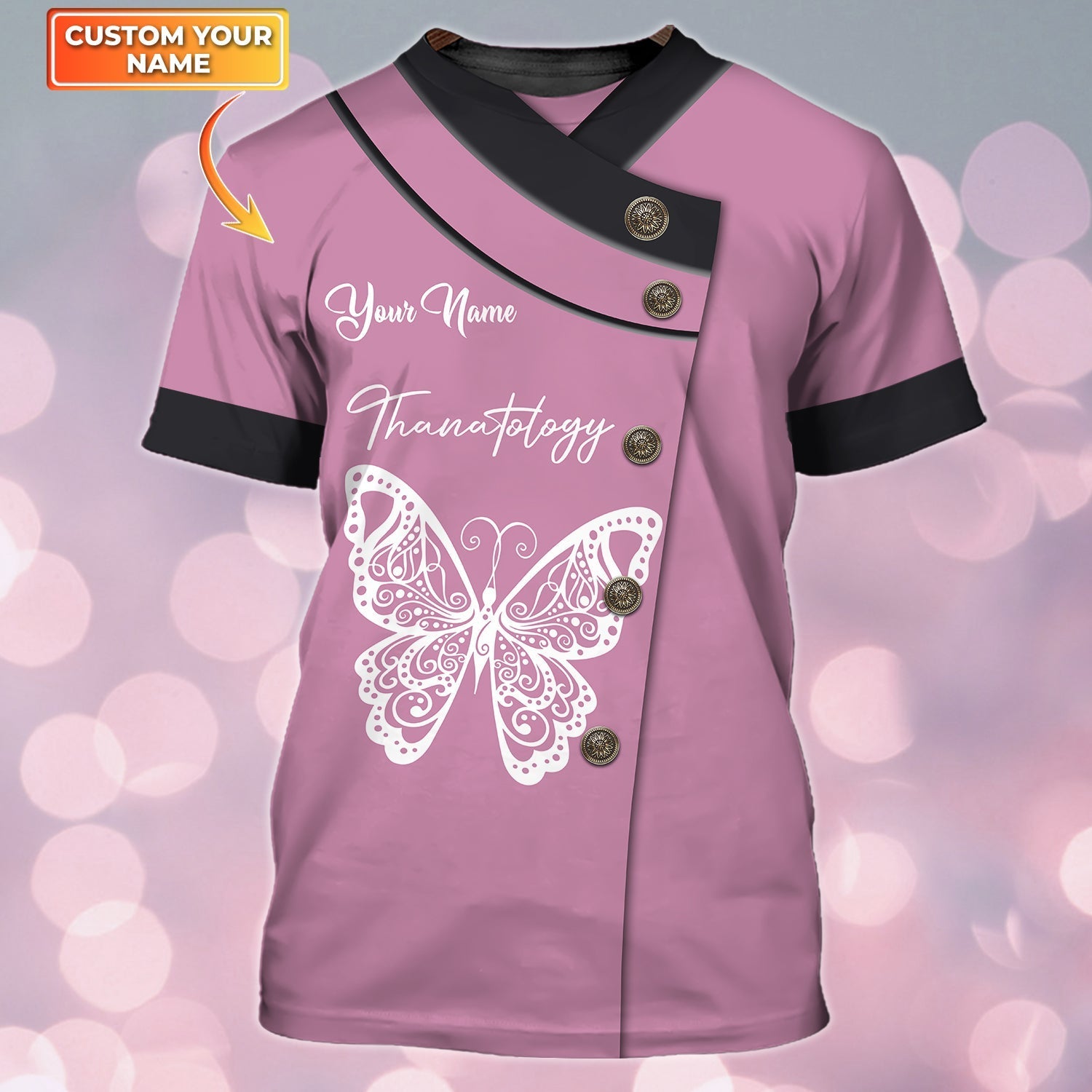 Personalized 3D Tshirt Tad Thanatology Pink Shirts