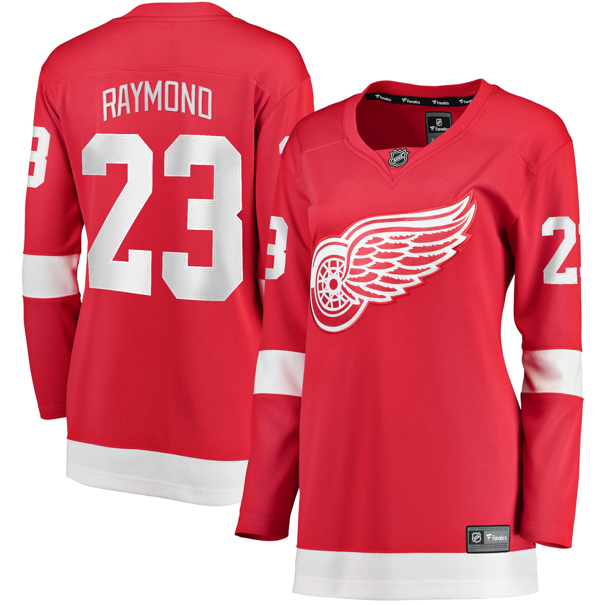 Lucas Raymond Detroit Red Wings Branded Women's Home Breakaway Player Jersey – Red