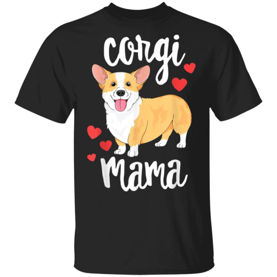 Corgi TShirt Women Girls Puppy Mom Dog Mama Lover Gift TShirt