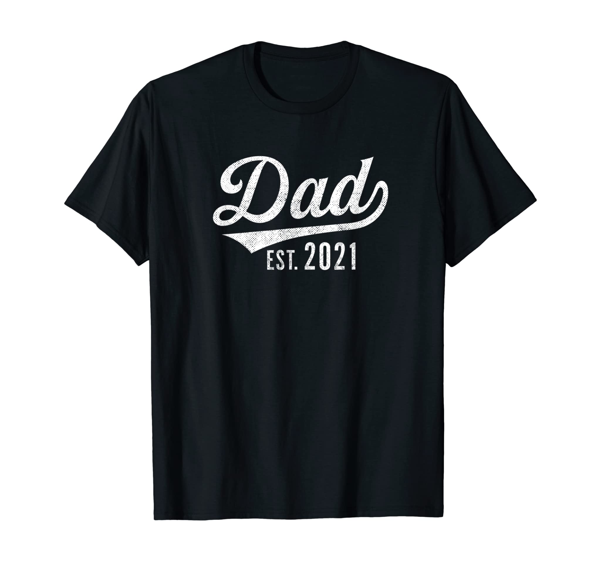 Mens Dad est. 2021 shirt – expecting baby fathers day Tee