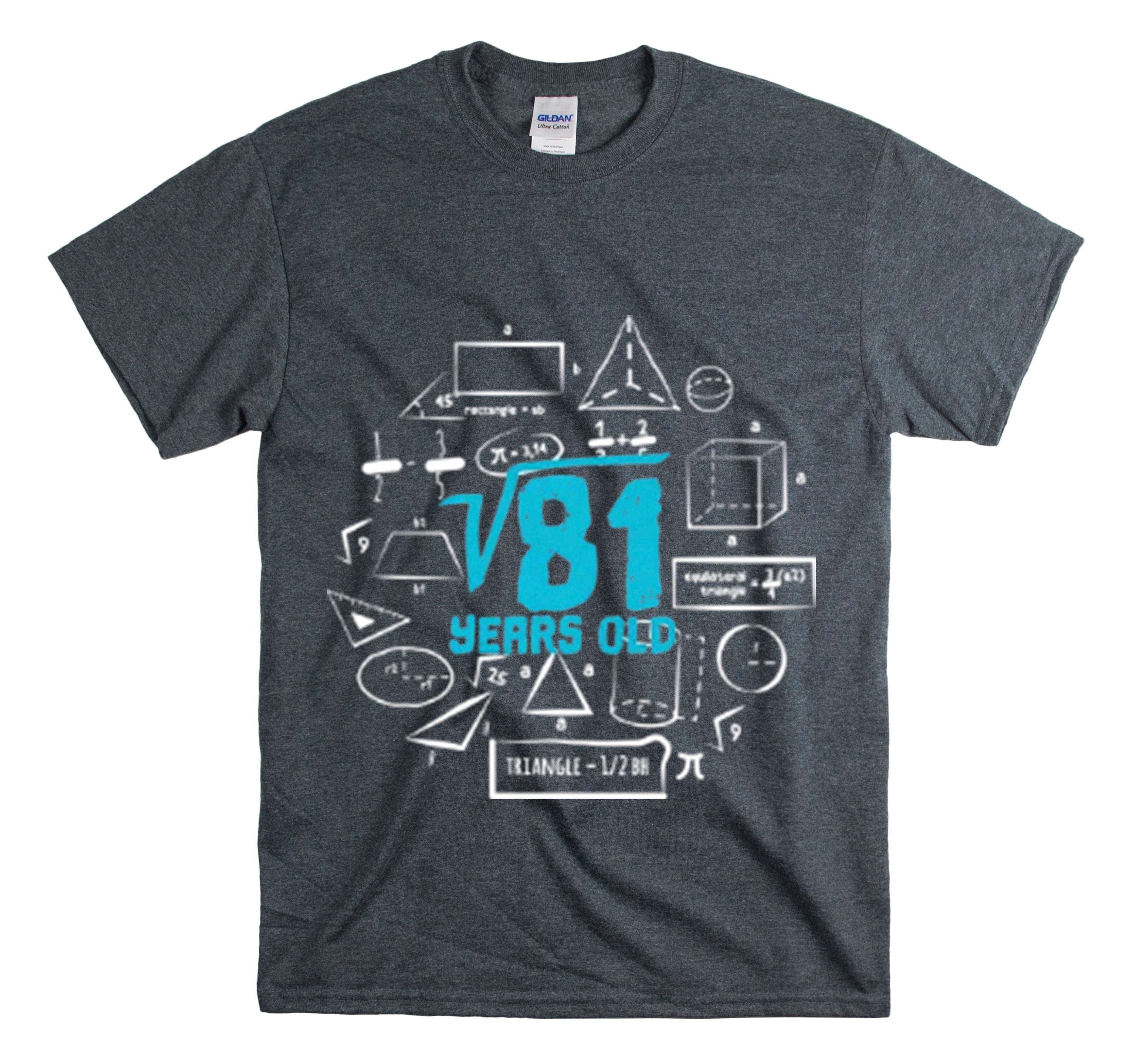 Shirt Funny Square Root 9Th Birthdays Graphic Math Geek Numerical T-Shirt Unisex Heavy Cotton Tee