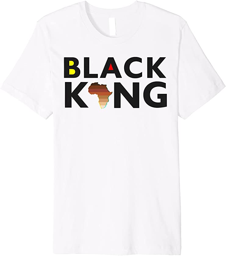 Black King Melanin Africa Juneteenth Men Women Boys Girls Premium T-Shirt