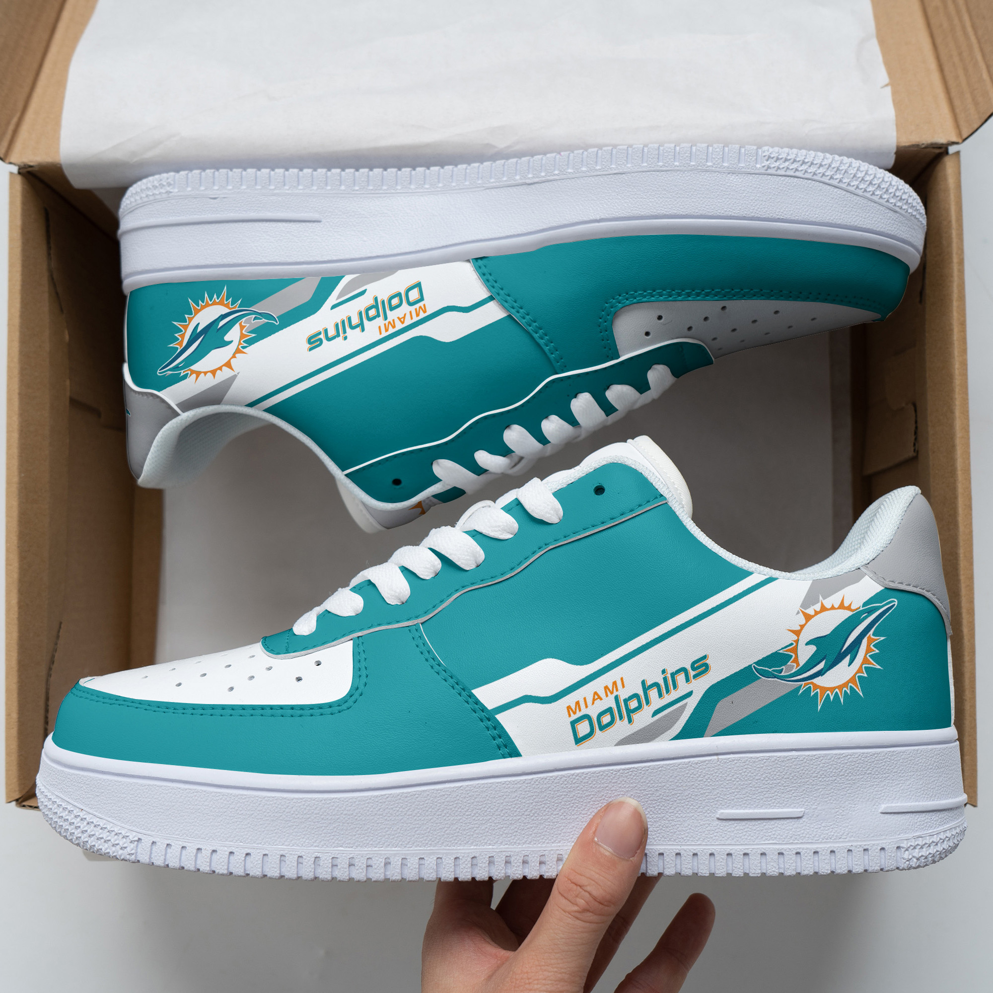 Miami Dolphins Af1 Shoes 292