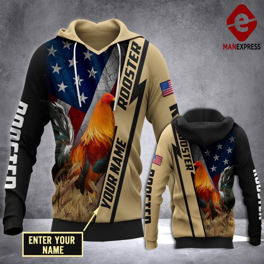 TT CUSTOMIZE ROOSTER – GREAT 3D HOODIE JMG