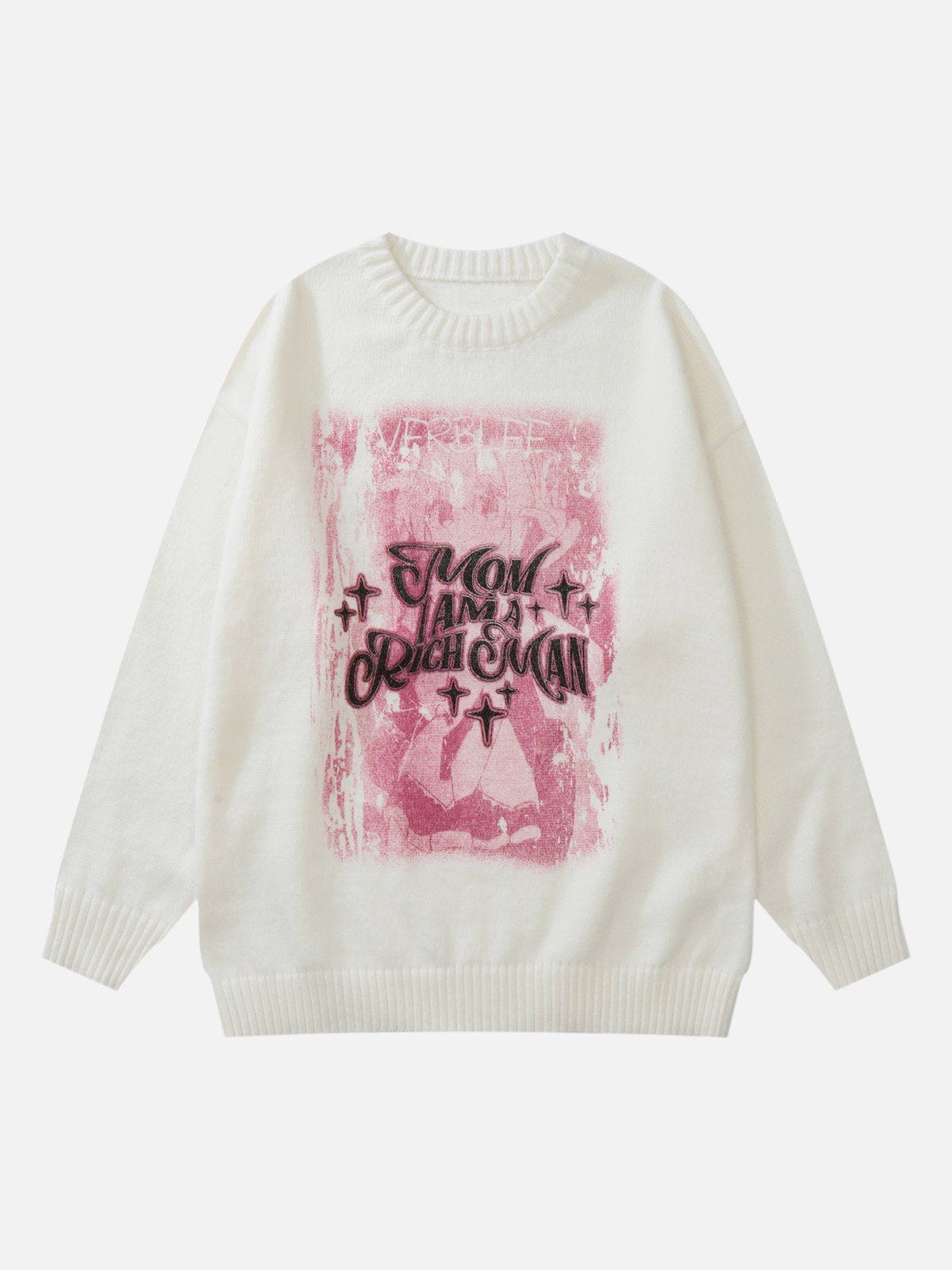 Talishko™ – Vintage Letters Print Sweater