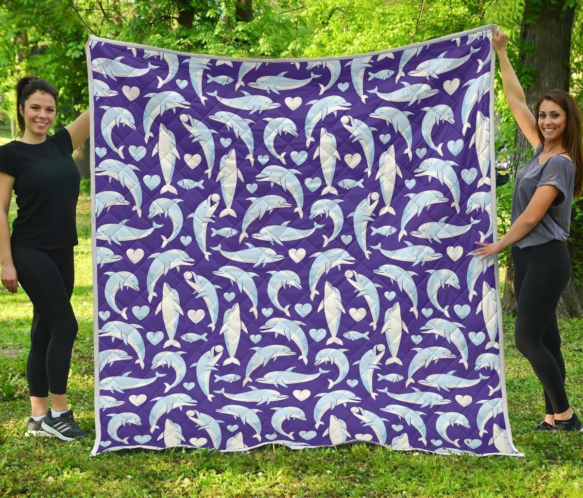 Dolphin Smile XL0104604CL Quilt Blanket