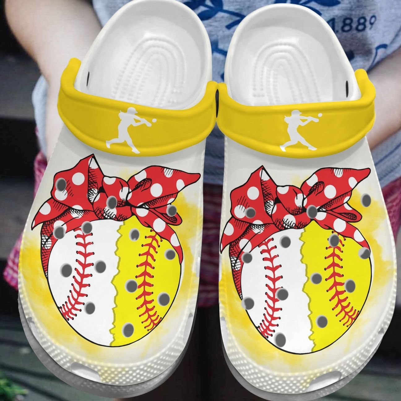 Softball Personalized Clog, Custom Name, Text, Color, Number Fashion Style For Women, Men, Kid, Print 3D Softball Lady