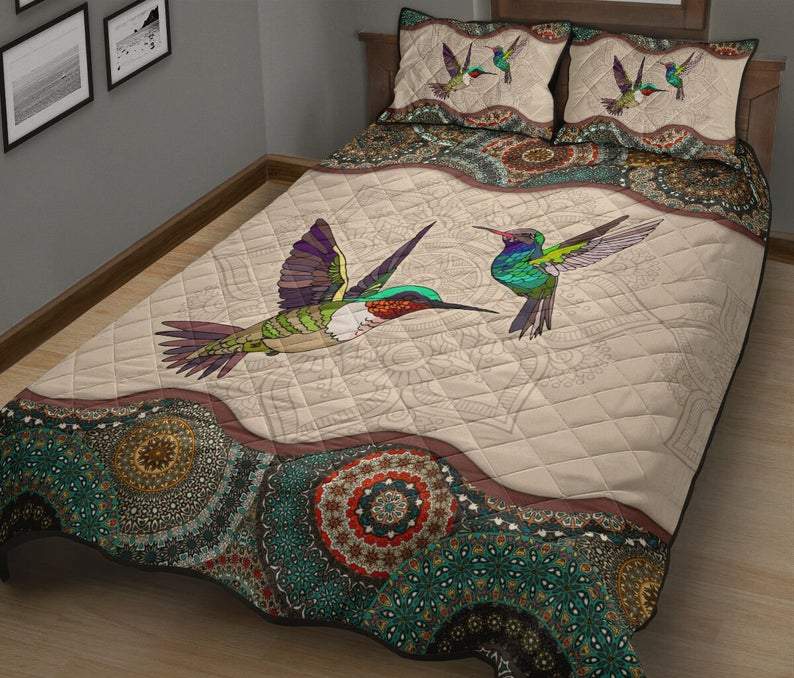 Tmarc Tee Mandala Hummingbird Bedding Set Couple