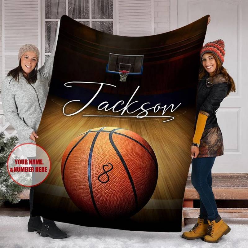 Basketball Court Customized Blanket