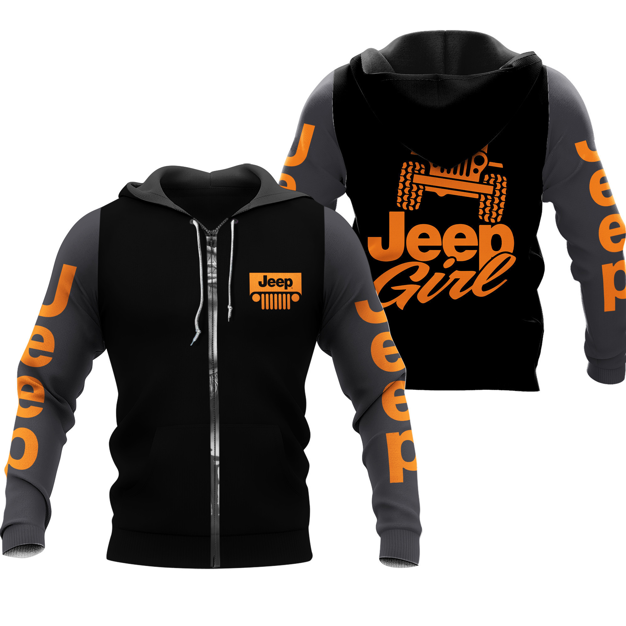 Jeep Girl Hoodie & Zip Hoodie
