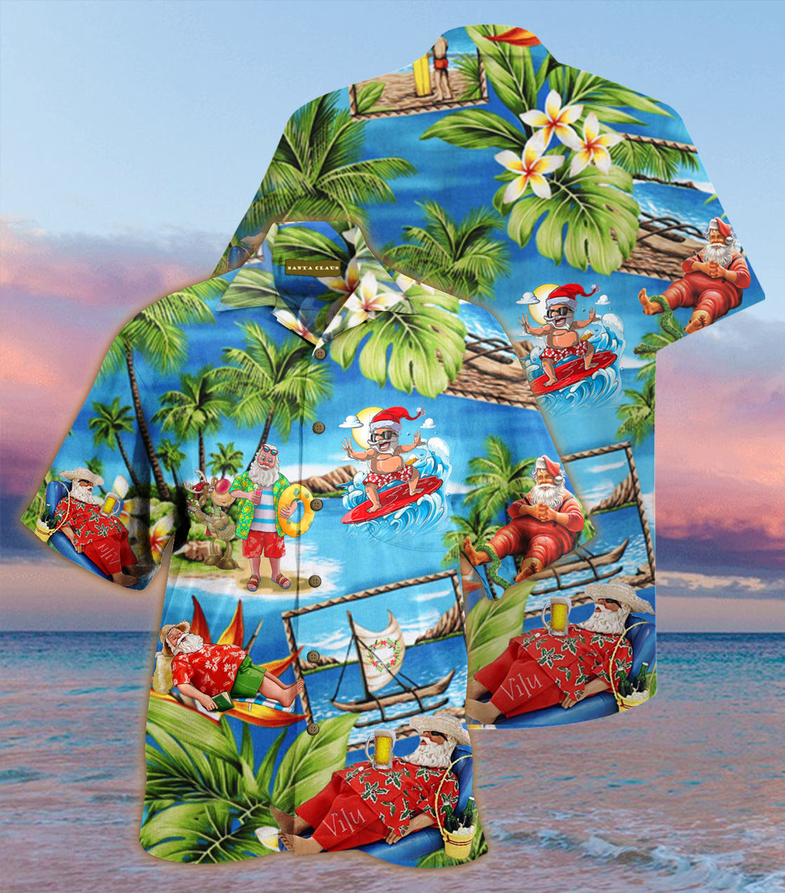 Amazing Santa Claus Hawaii Shirt For Men Women Adult Ha27018