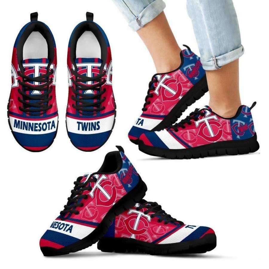 Three Impressing Point Of Logo Minnesota Twins Sneakers #513