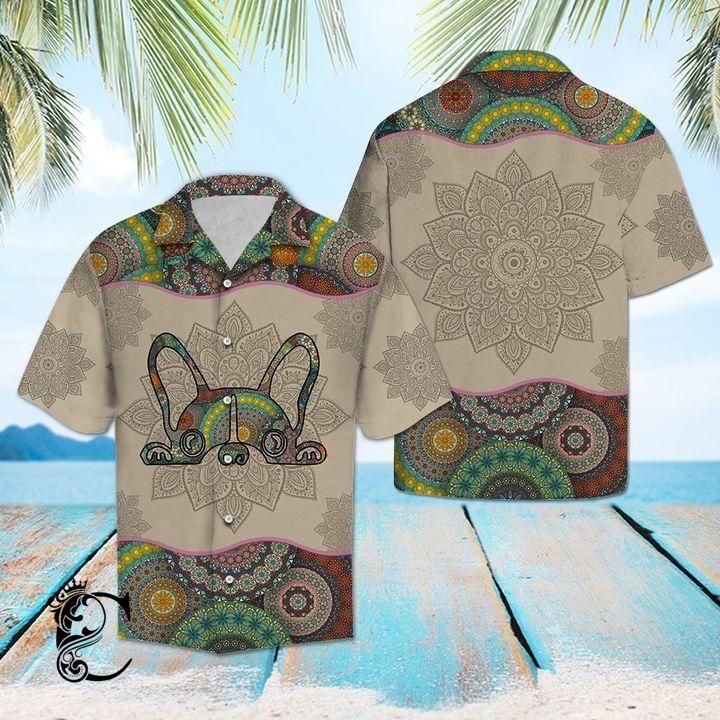 Beach Shirt Find French Bulldog Mandala Hawaiian Shirt- Chillicothemall