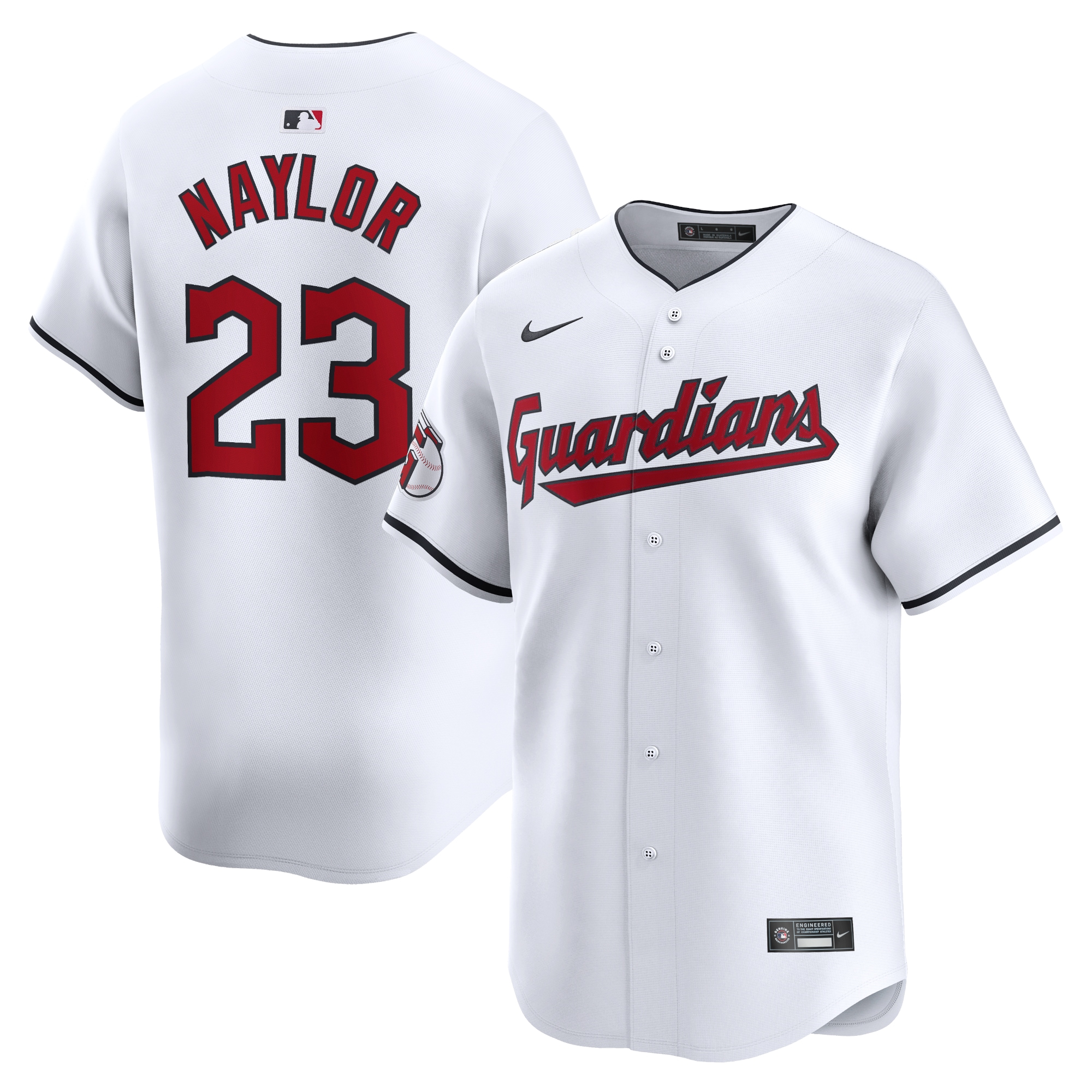 Bo Naylor Cleveland Guardians Home Limited Player Jersey – White