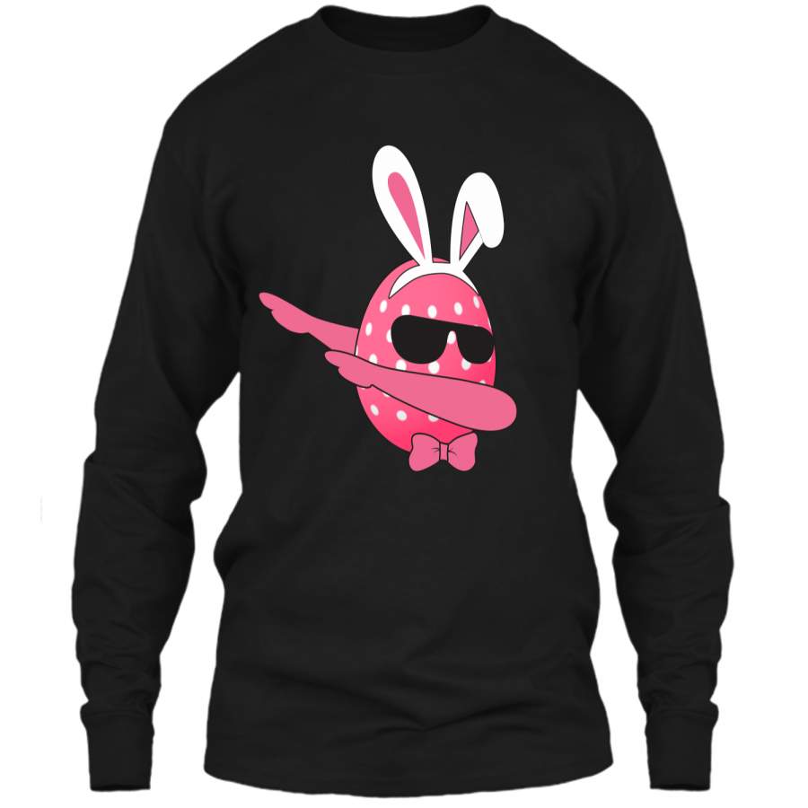 Cute Dab Bunny Egg shirt – Dabbing Emoji Egg Easter T-Shirt LS Ultra Cotton Tshirt