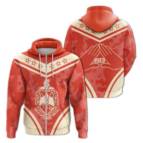 Sorority Hoodie – Delta Sigma Theta Camouflage Zip Hoodie