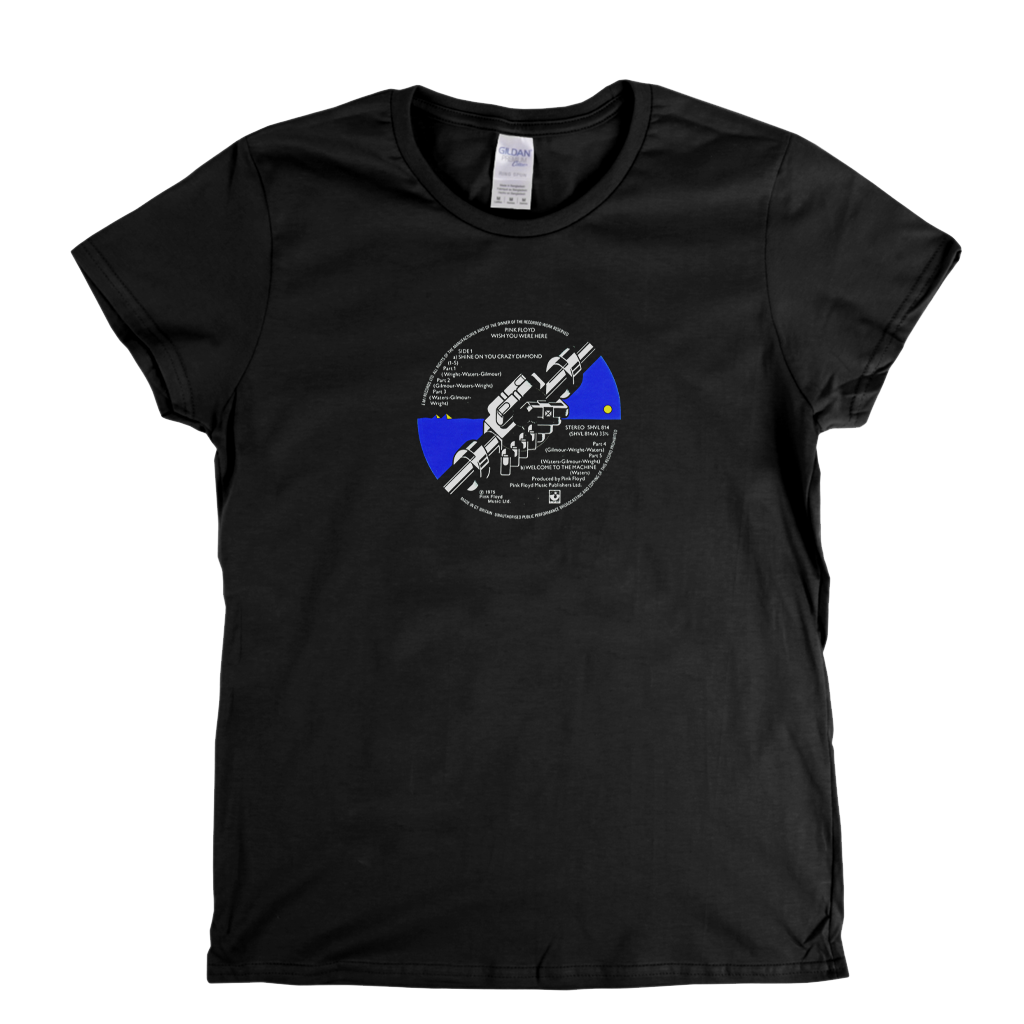 Pink Floyd Wish You Were Here Label Womens T-Shirt