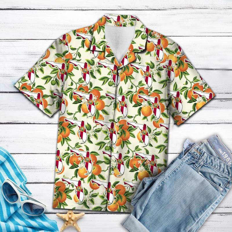 Florida Orange Blossom Hawaiian Shirt Ha63537