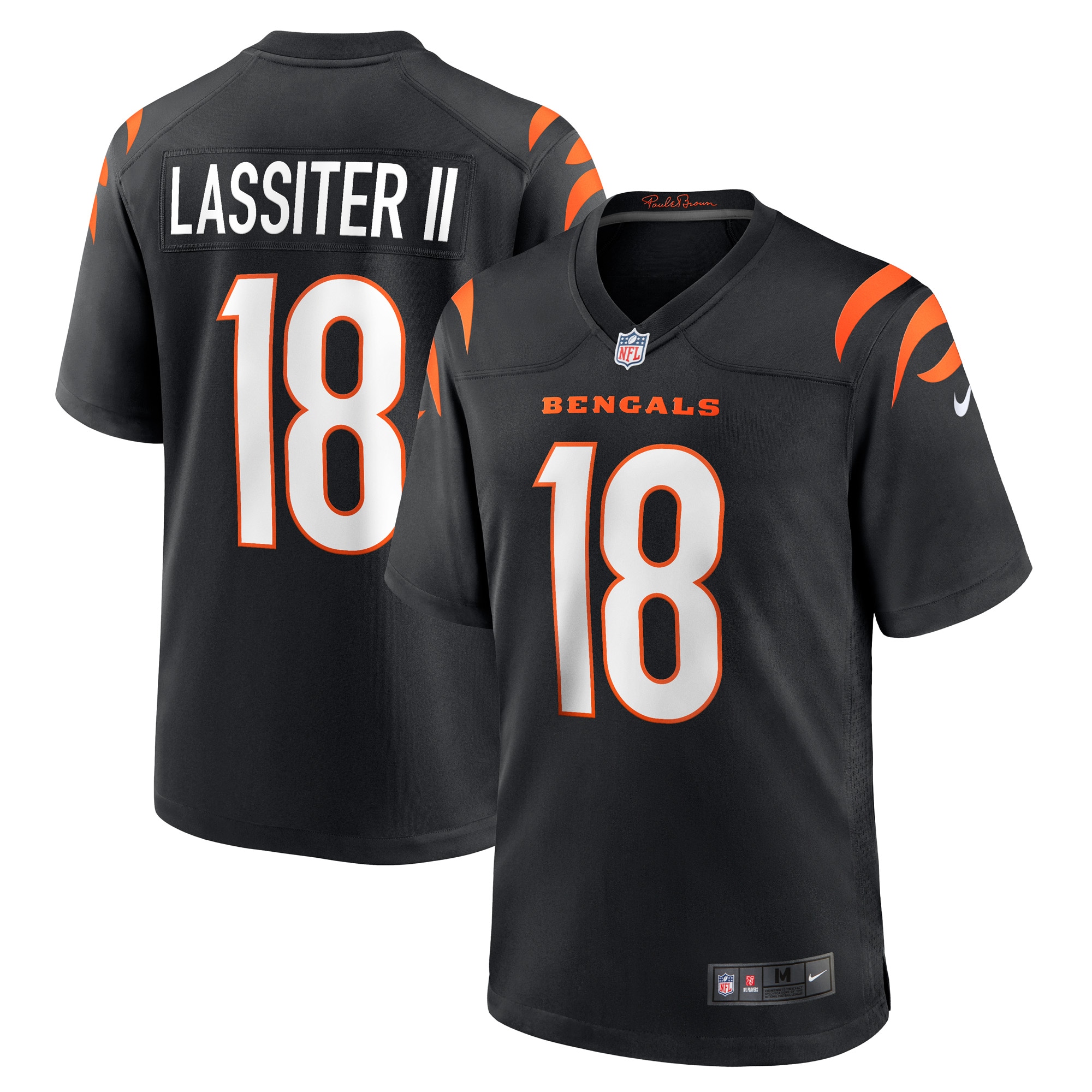 Men’s Cincinnati Bengals Kwamie Lassiter II Black Game Player Jersey