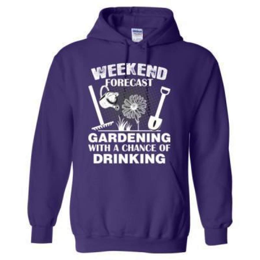 AGR Weekend Forecast Gardening With A Chance Of Drinking – Heavy Blend™ Hooded Sweatshirt