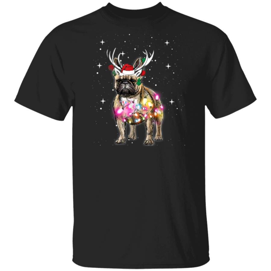 Christmas Lights French Bulldog T-Shirt