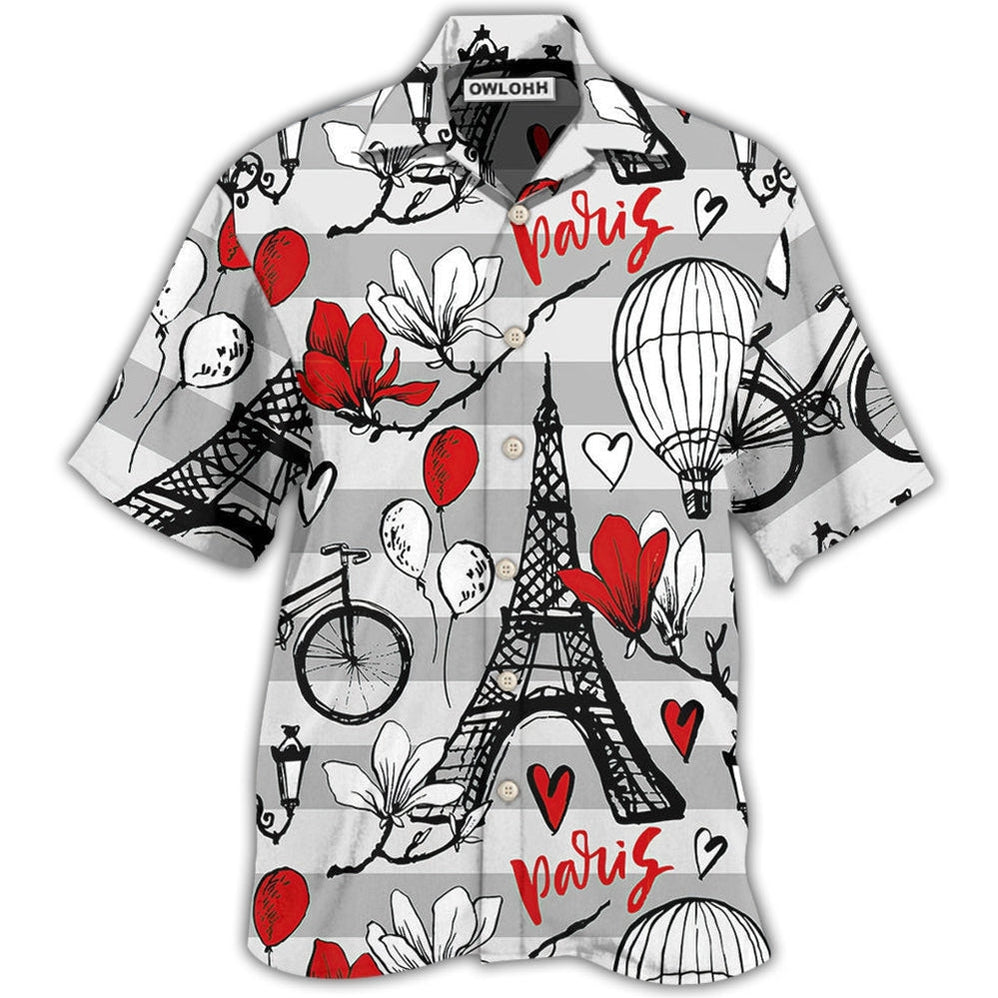 Paris Romantic Love Heart Hawaii Shirt Ha60801