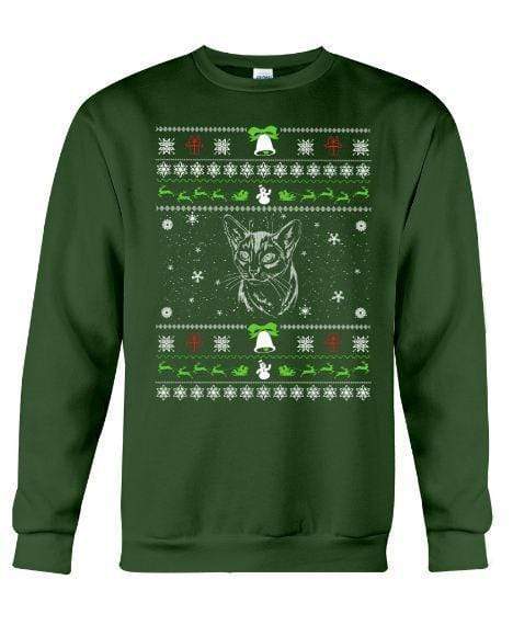 Abyssinian Cat – Unisex – Sizes Small to 5XL Ugly Christmas Sweater