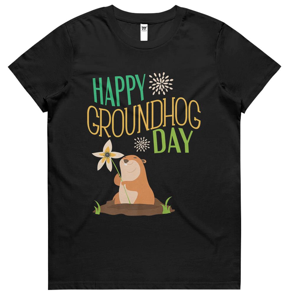 Happy Groundhog Day Ground Hog 2021 Womens Tshirts