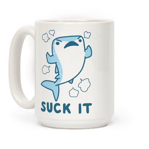 Suck It Whale Shark Coffee Mug