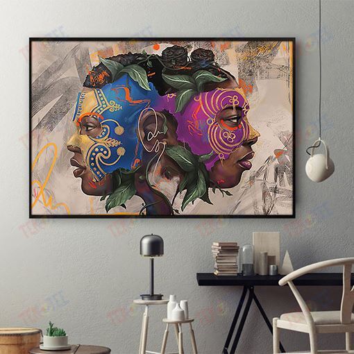 West Africa Canvas Holiday Afro Art Print Canvas Praying Queen Black King Living Room Wall Appealing Minimalist Wall Art