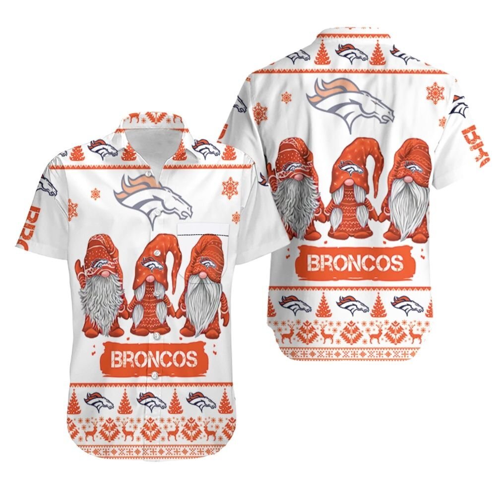 Christmas Gnomes Denver Broncos Ugly Sweatshirt Hawaii Shirt Ha91736