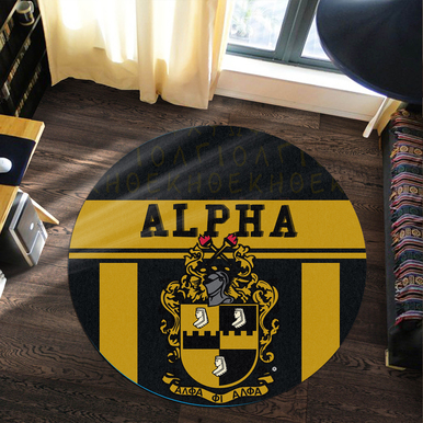 Alpha Phi Alpha Round Rug – Fraternity Heritage Round Rug